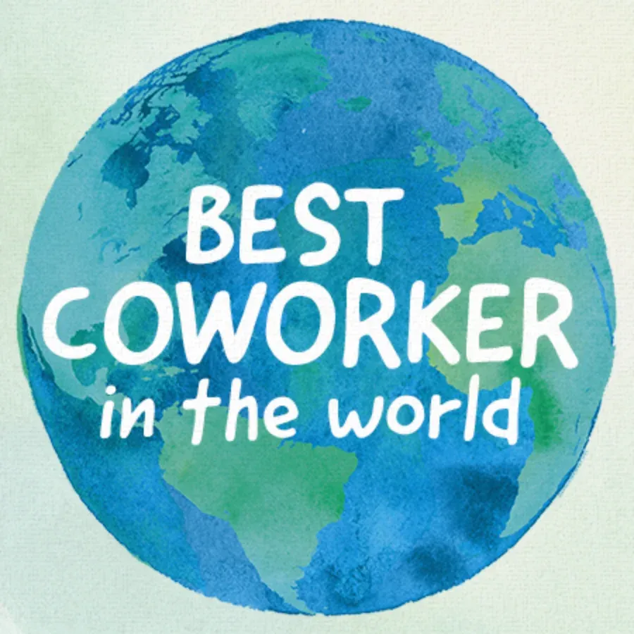 Best Coworker in the World card front