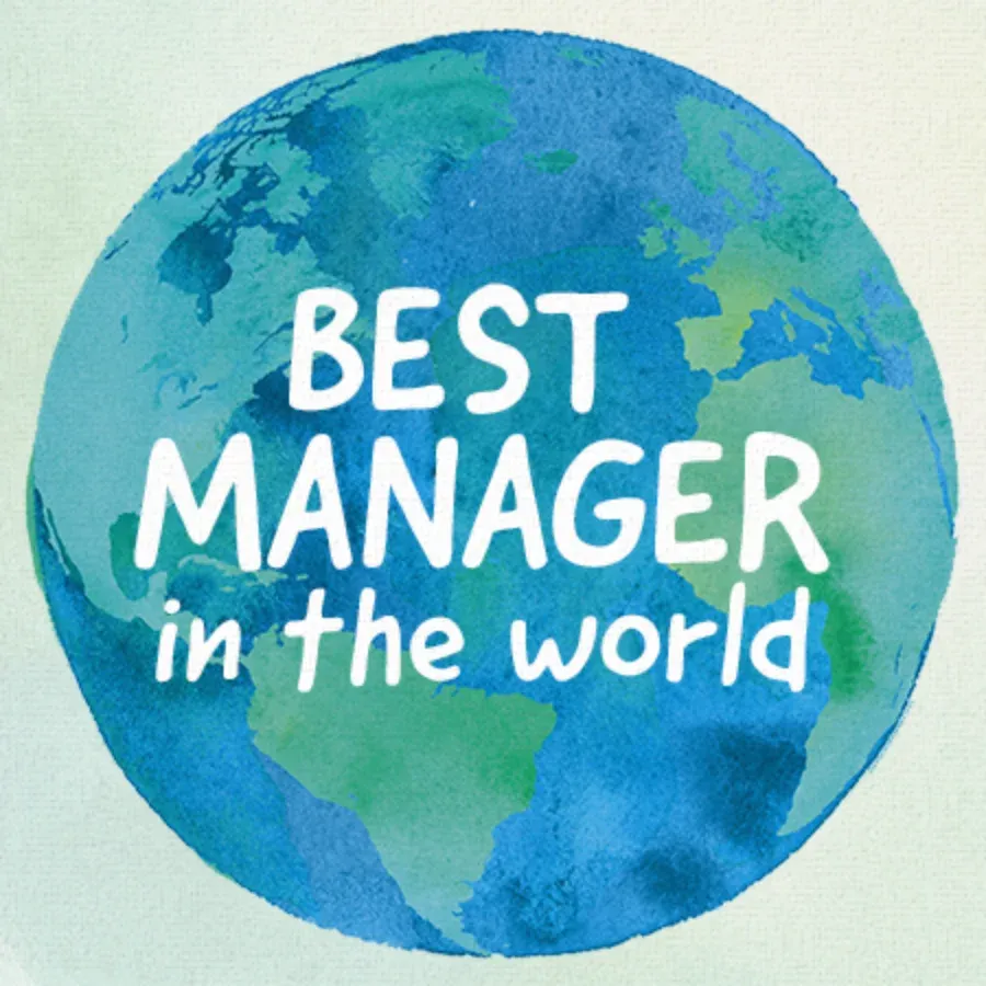 Best Manager in the World card front