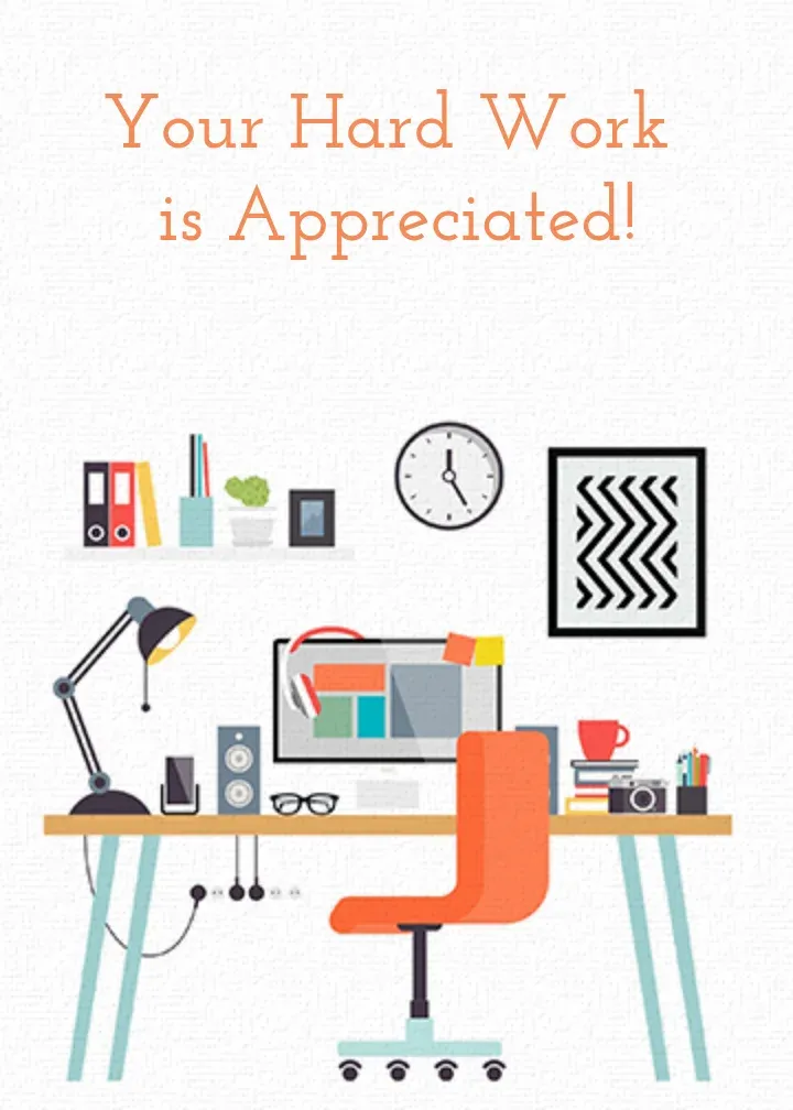 Your Hard Work Is Appreciated card front