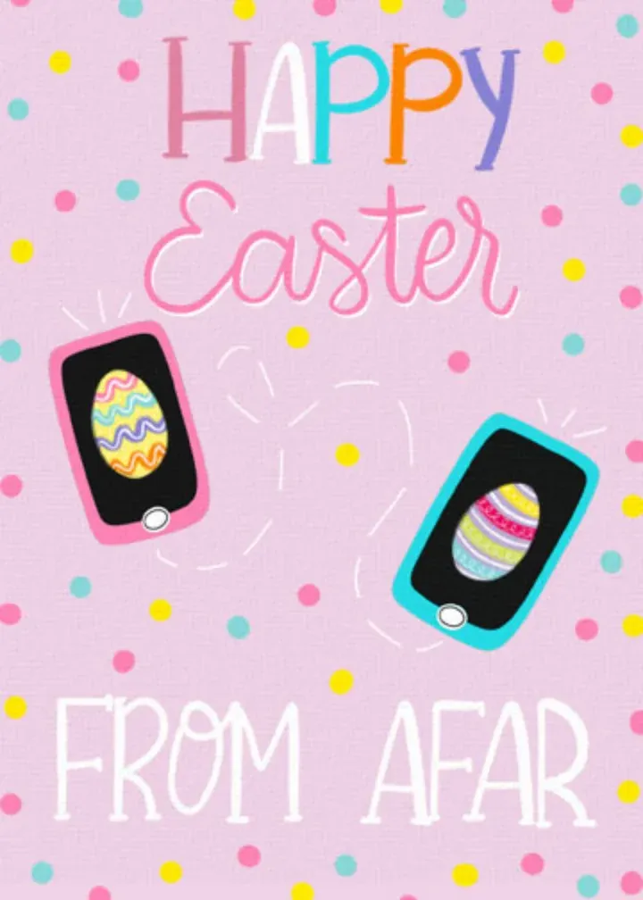 Happy Easter From Afar card front