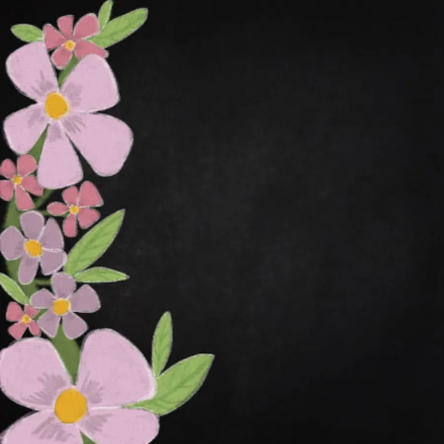 Passover Chalkboard card inside left