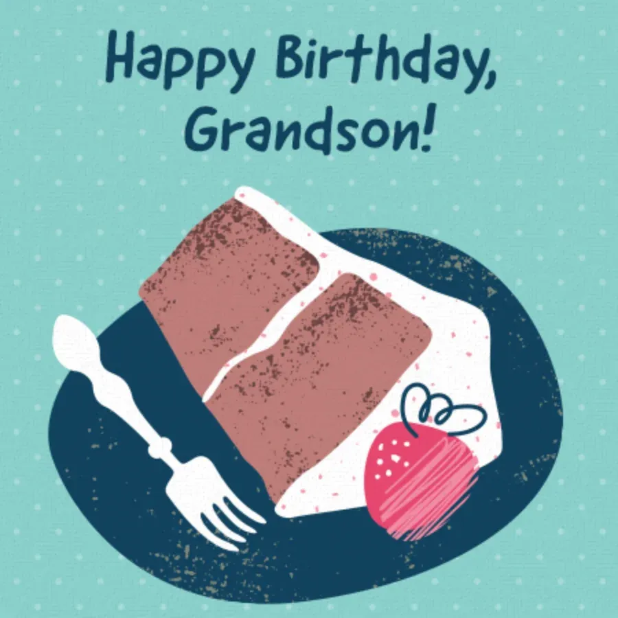 Grandson Birthday card front