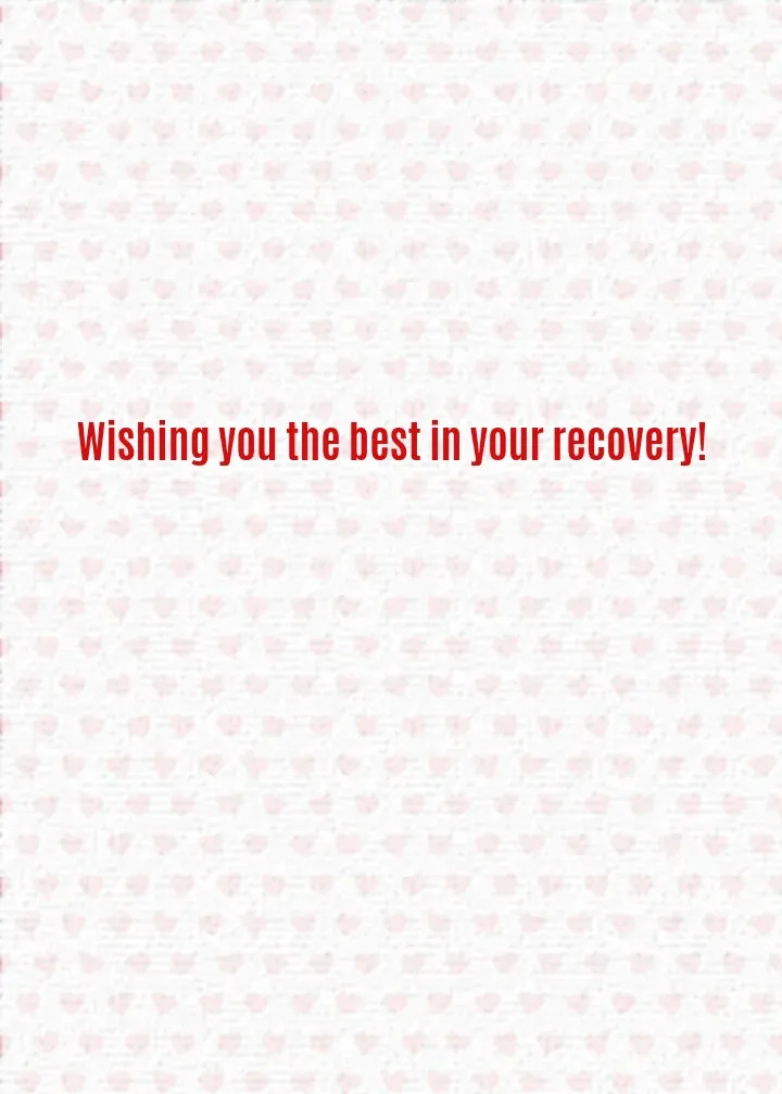 Get Well Balloon card inside right