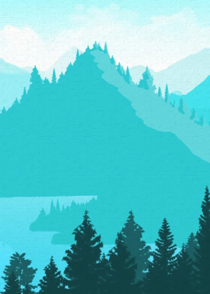 Get Well Soon Nature card inside left