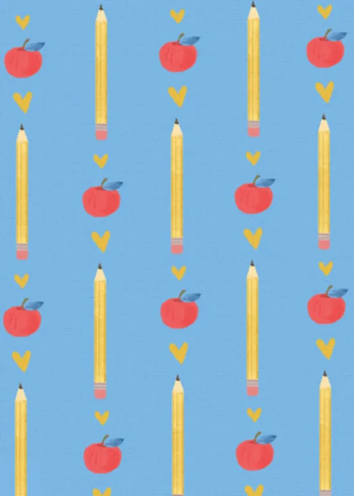 Thank You Teacher Floral card inside left