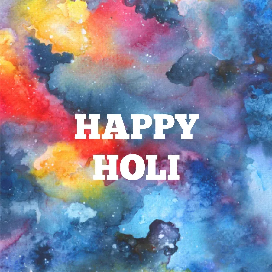 Bright Holi Wishes card front