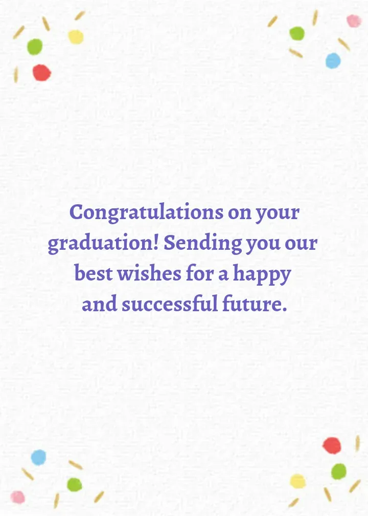 Congrats to the Class of 2025 card inside right