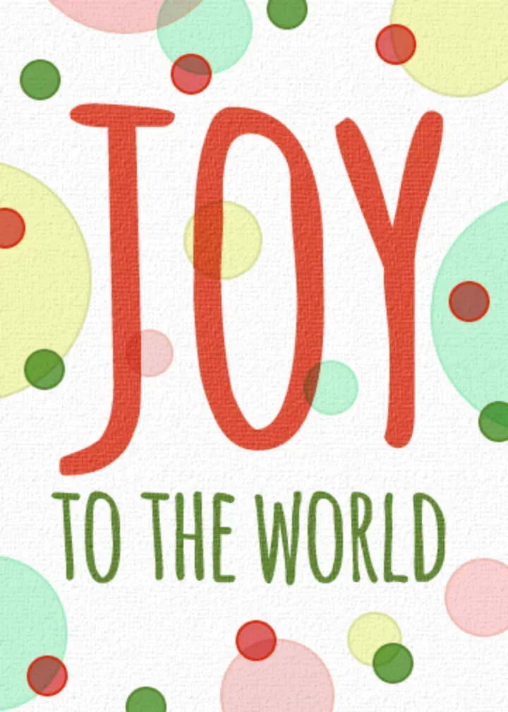 Holiday Dots card front