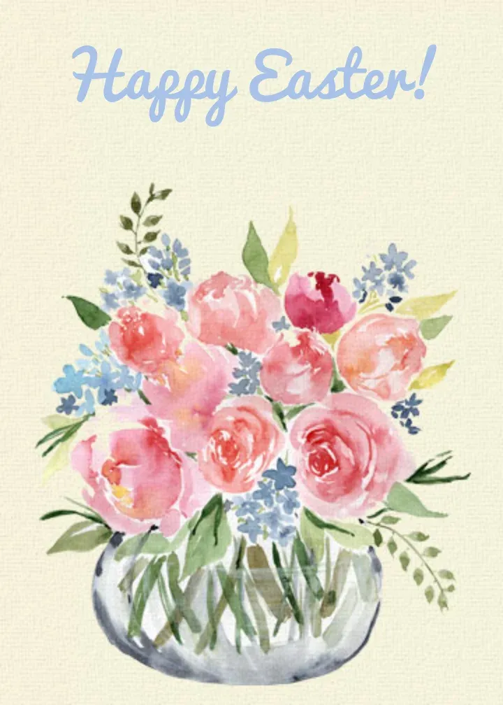 Easter Springtime card front