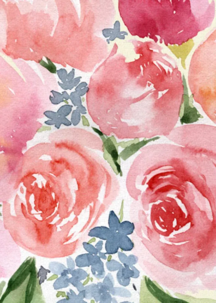 Easter Springtime card inside left