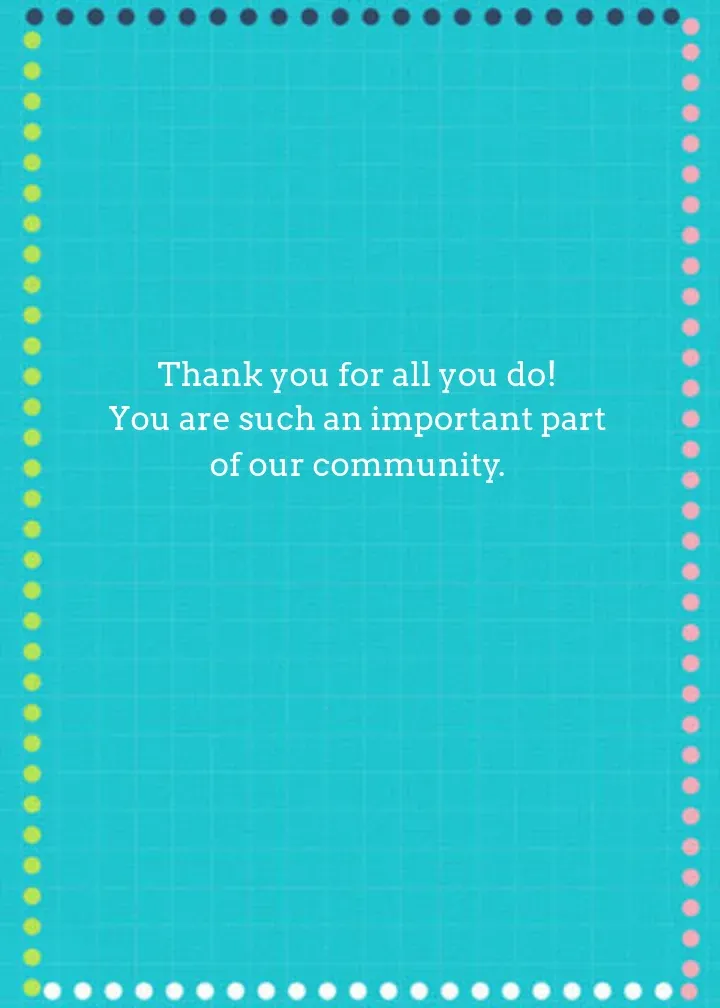 The World Needs Teachers Like You card inside right