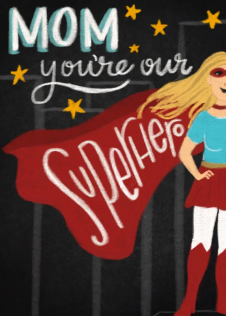Superhero Mom card front