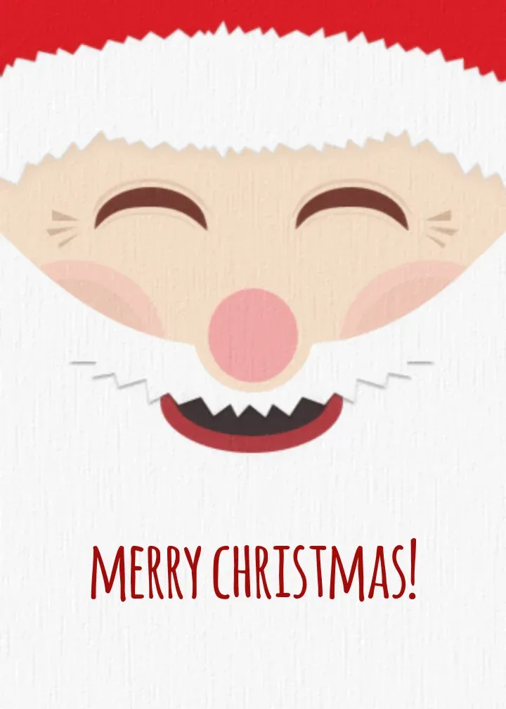 Santa card front