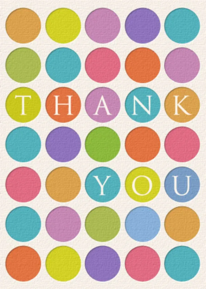 Pastel Dots card front