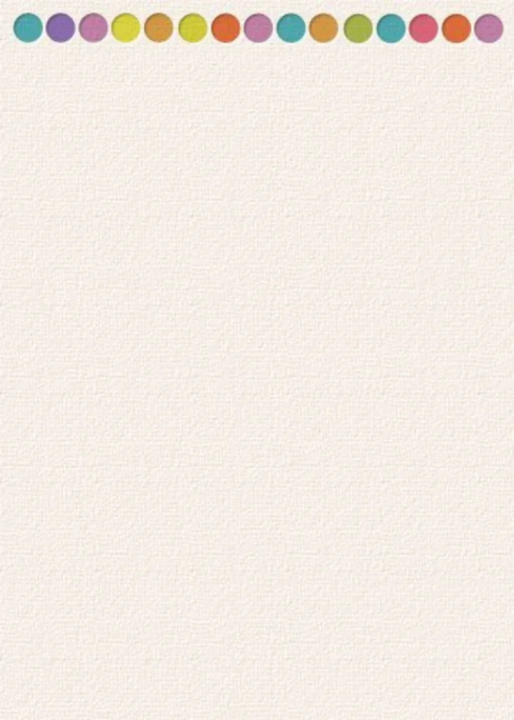 Pastel Dots card inside left