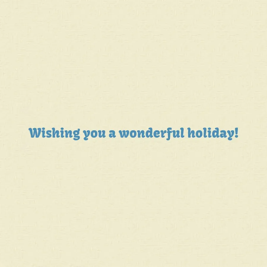 Turquoise Photo Frame card inside right