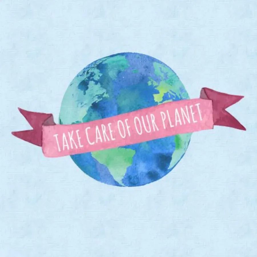 Earth Day Loving Hands card inside left