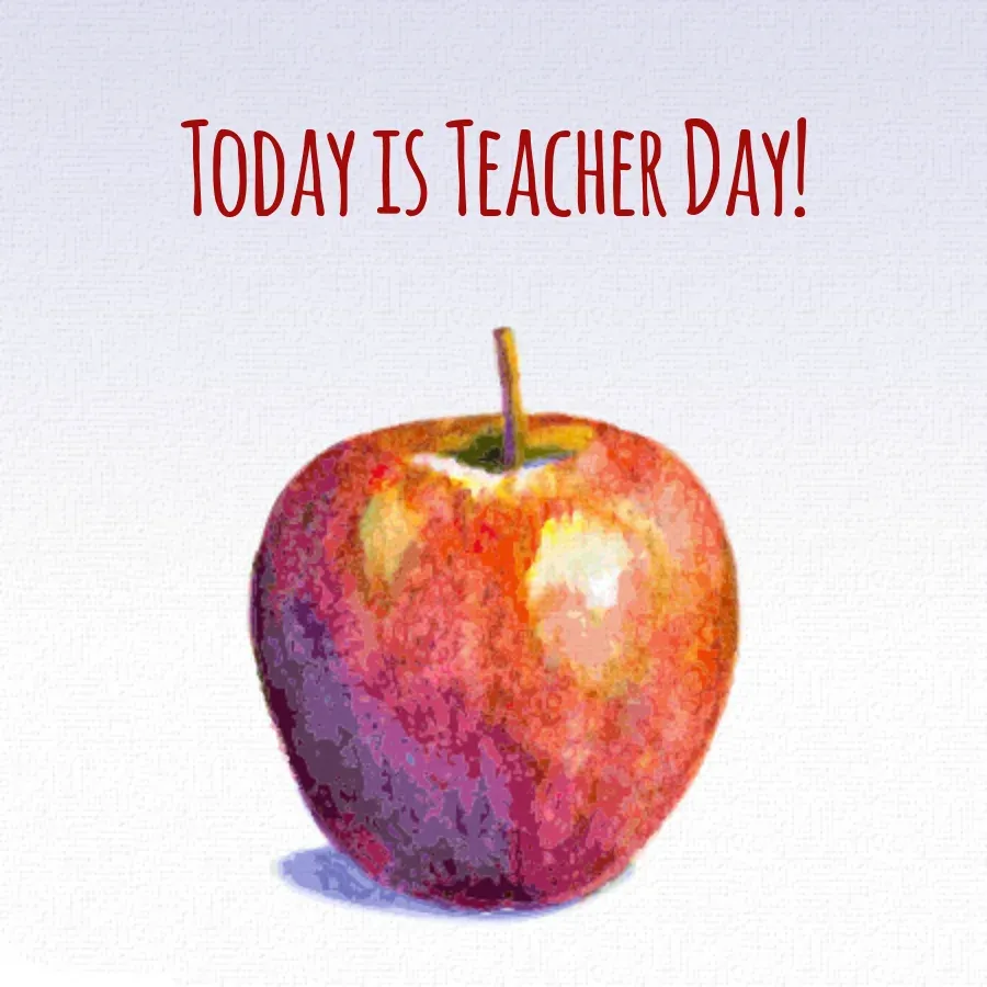 Teacher's Apple card front