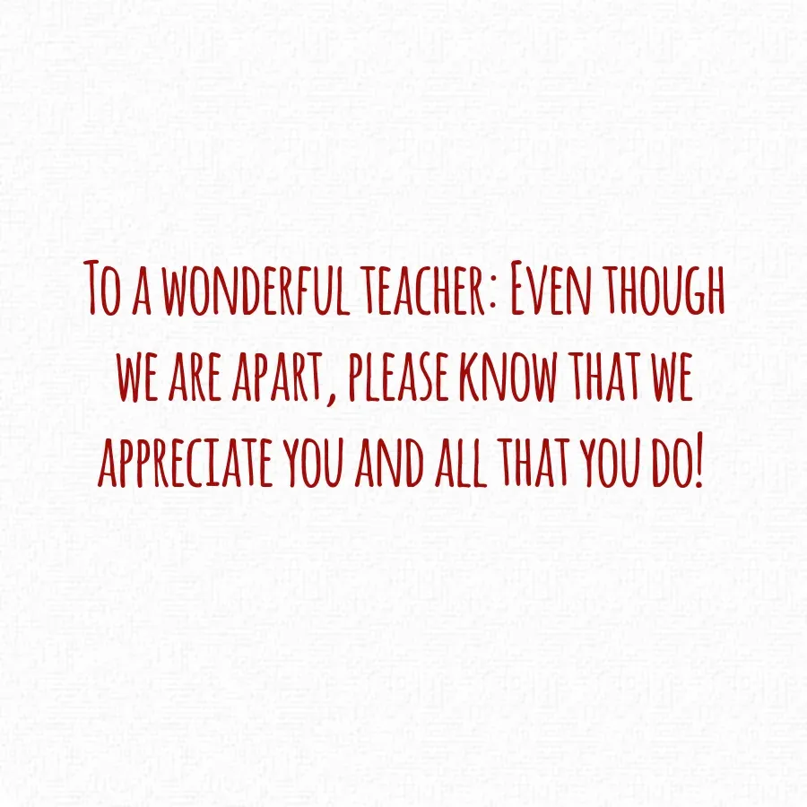 Teacher's Apple card inside right