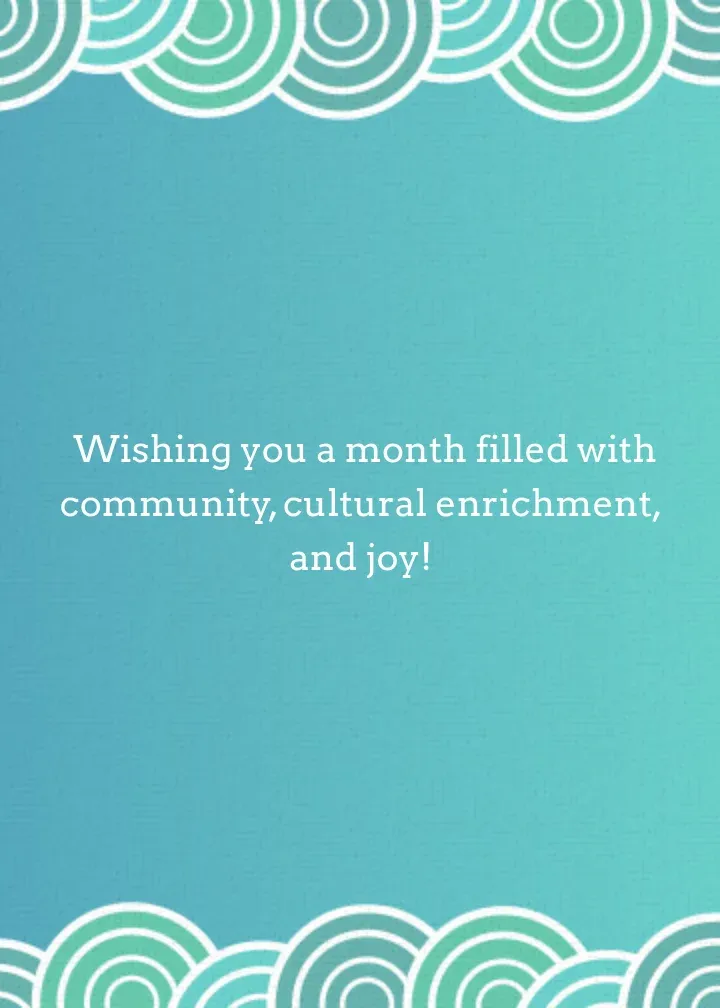 Asian Pacific American Heritage card inside right