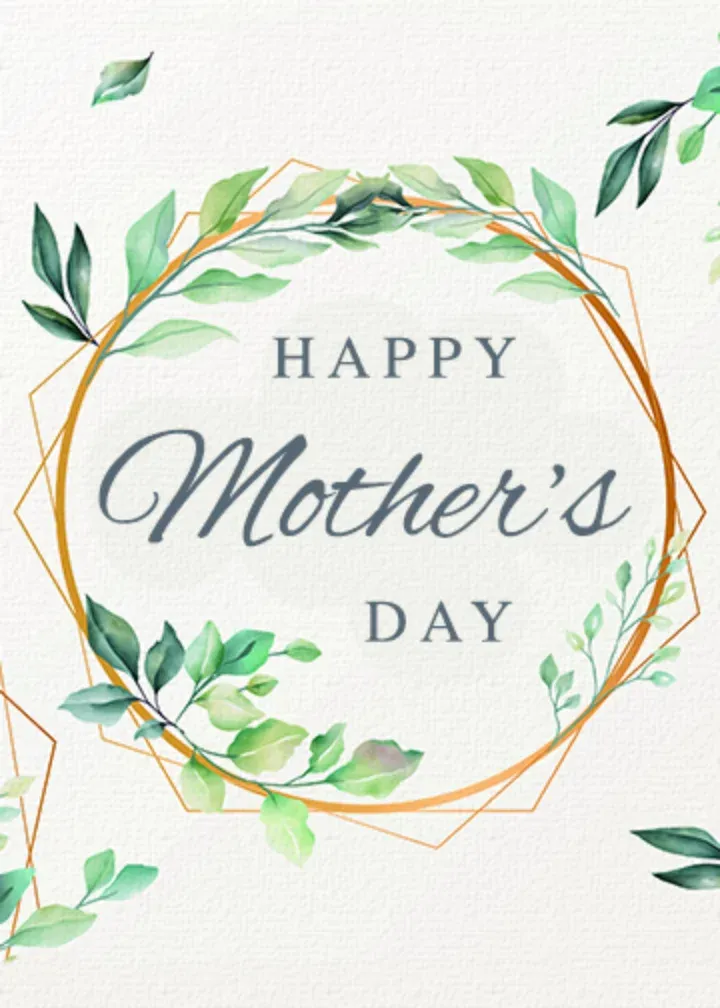 Mother's Day Foliage card front