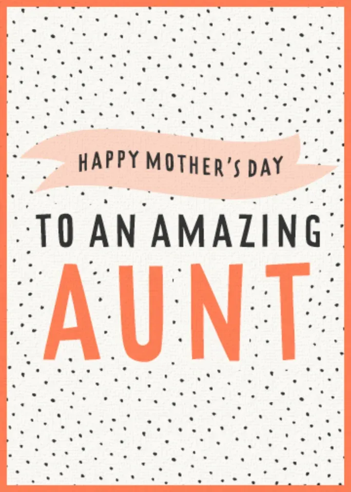 Amazing Aunt card front