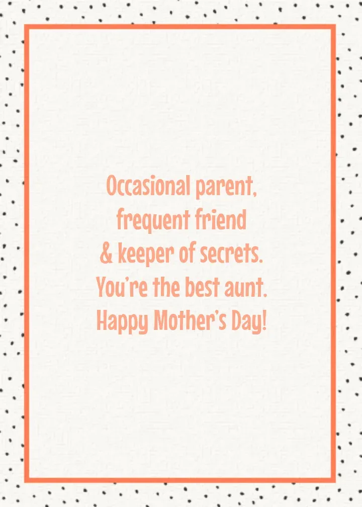 Amazing Aunt card inside right