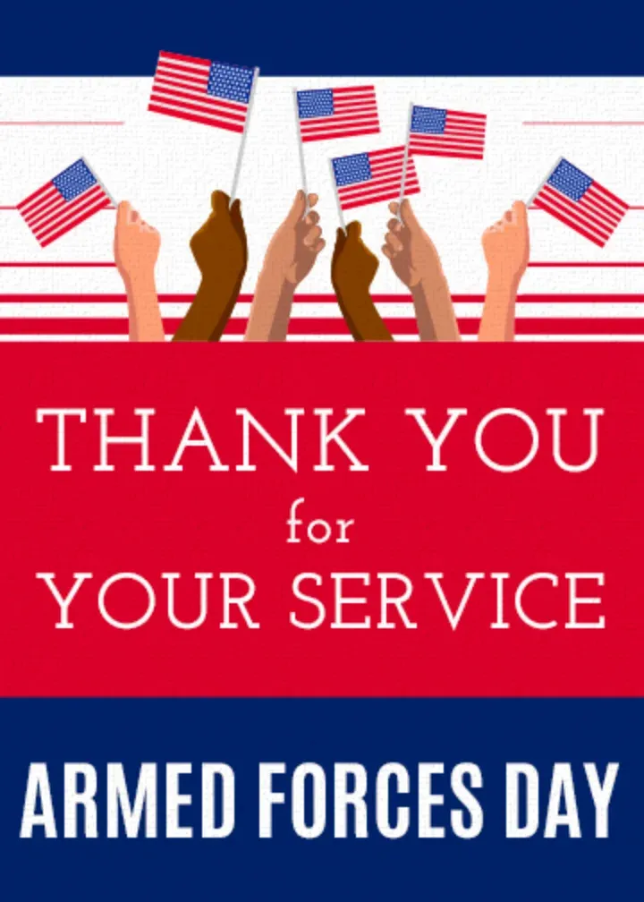 Armed Forces Day | May 16 card front