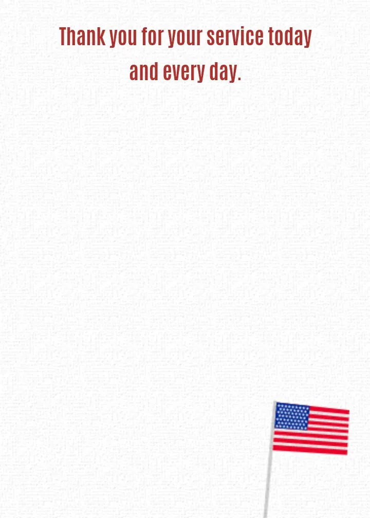 Armed Forces Day | May 16 card inside right