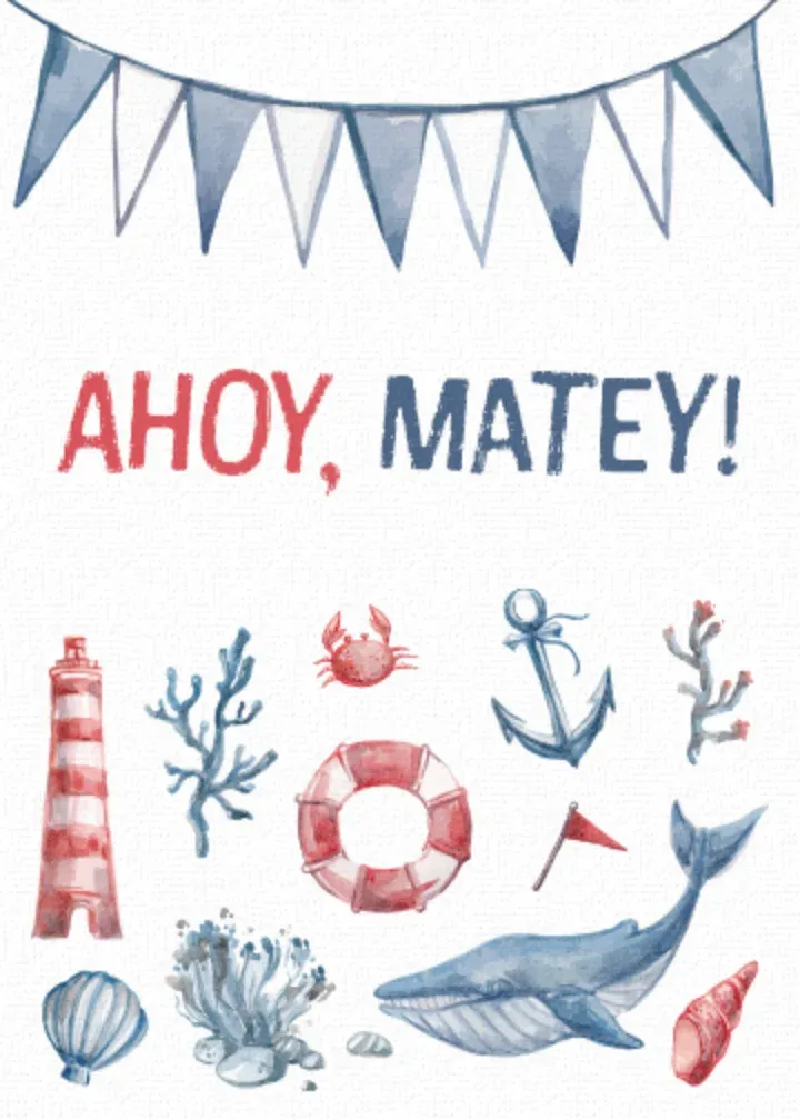 Nautical Summer card front