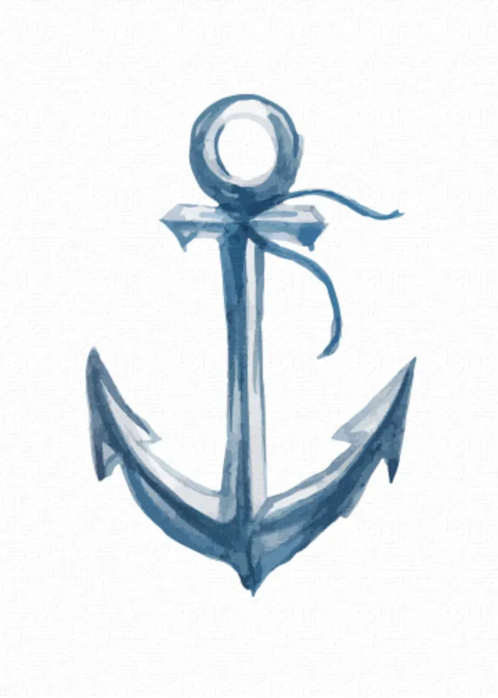 Nautical Summer card inside left