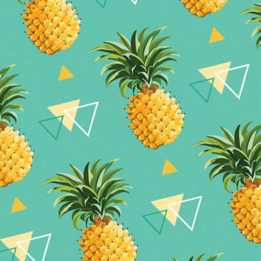 Summertime Pineapple card inside left