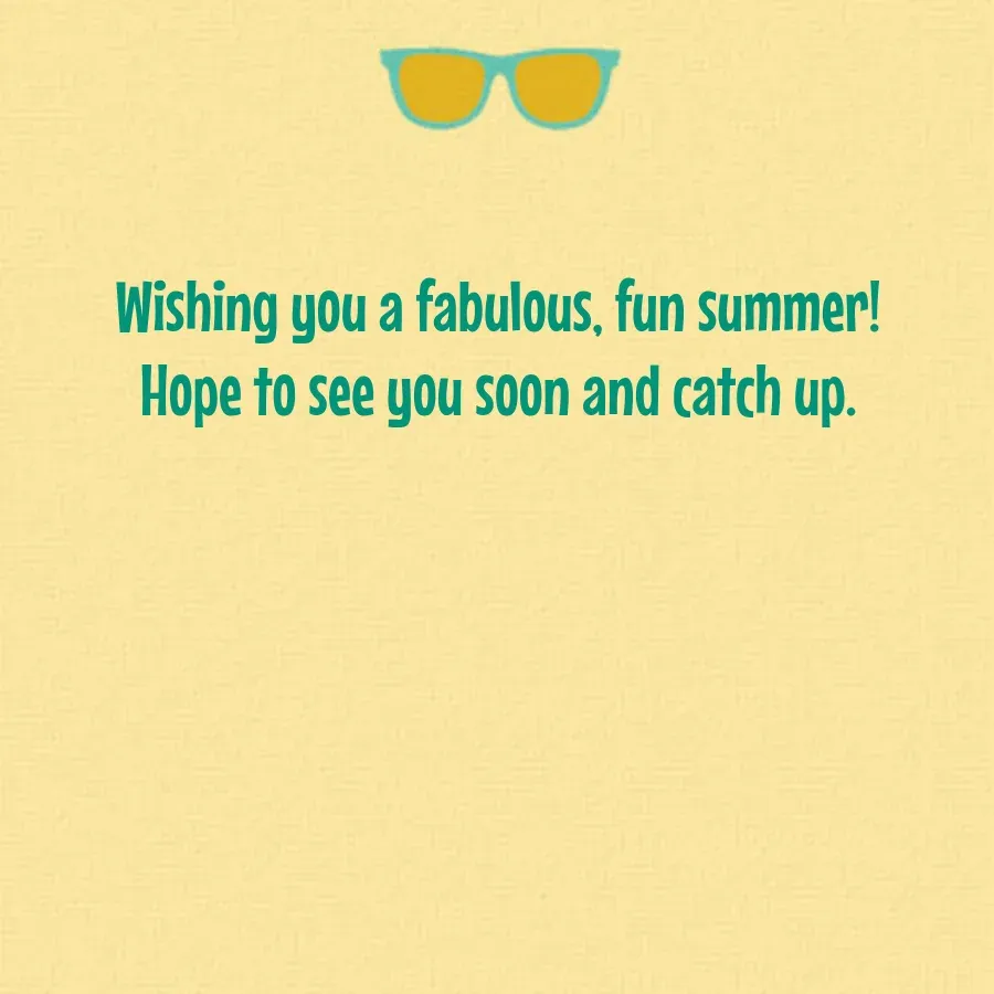 Summertime Pineapple card inside right