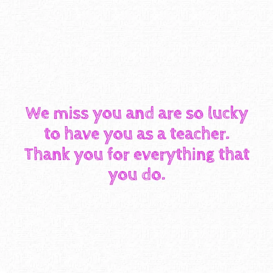 Teacher Day Doodle card inside right