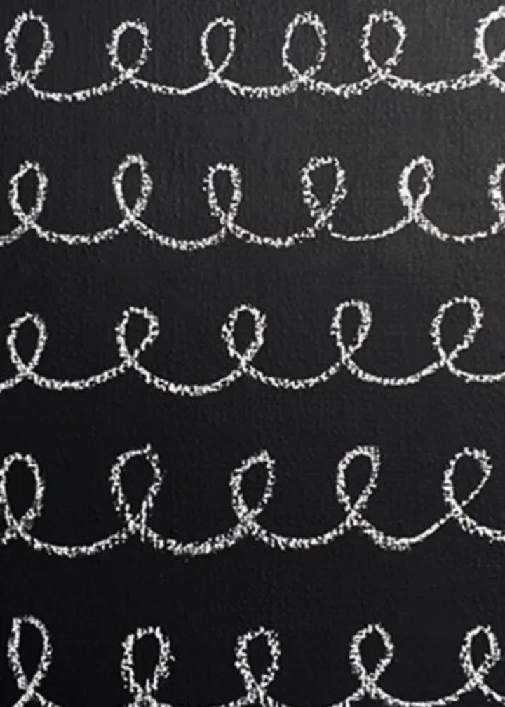 Chalkboard Birthday Cake card inside left