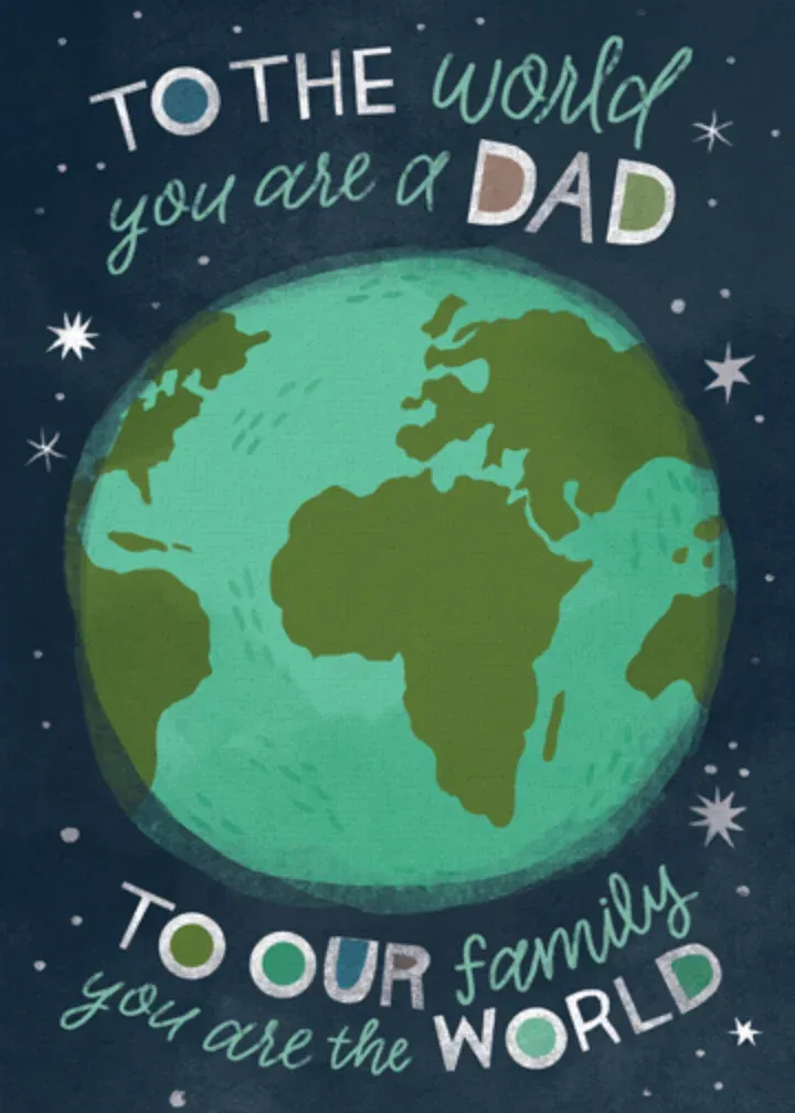 You Mean The World To Us card front