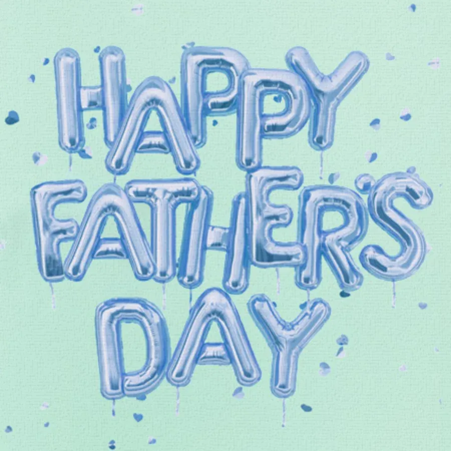 Father's Day Balloons card front