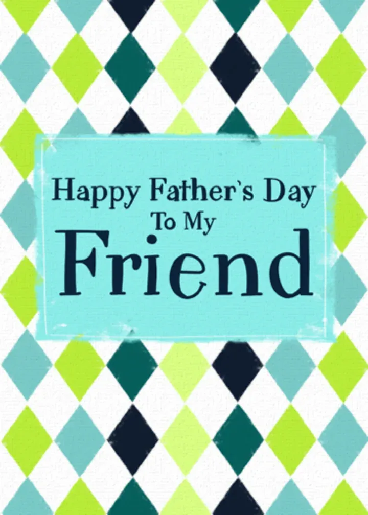Happy Father's Day, Friend card front