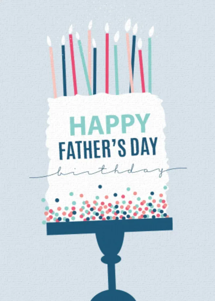 Happy Father's Day Birthday card front