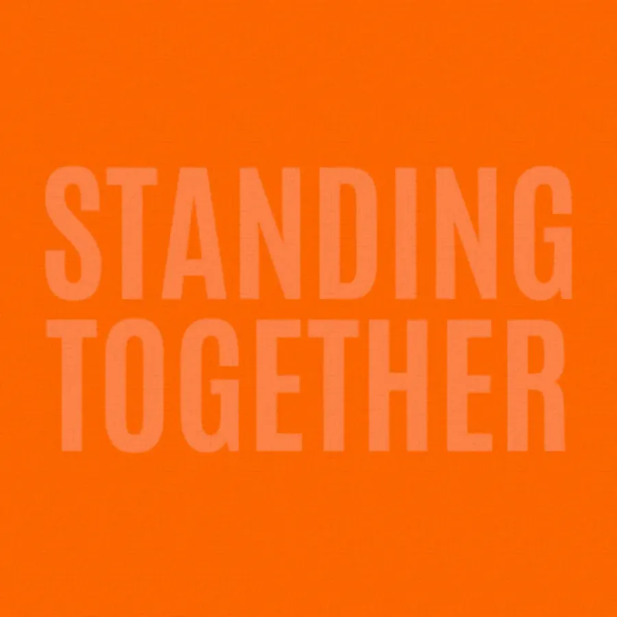 Standing Together card inside left