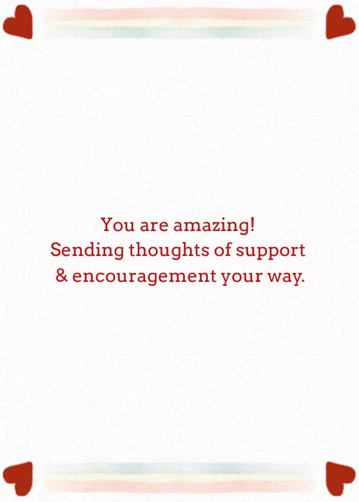 I Believe In You Stars card inside right