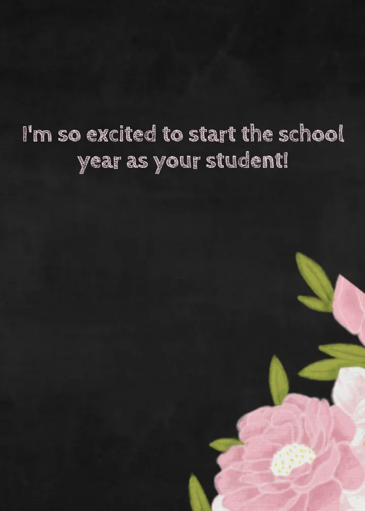 To My Favorite Teacher card inside right