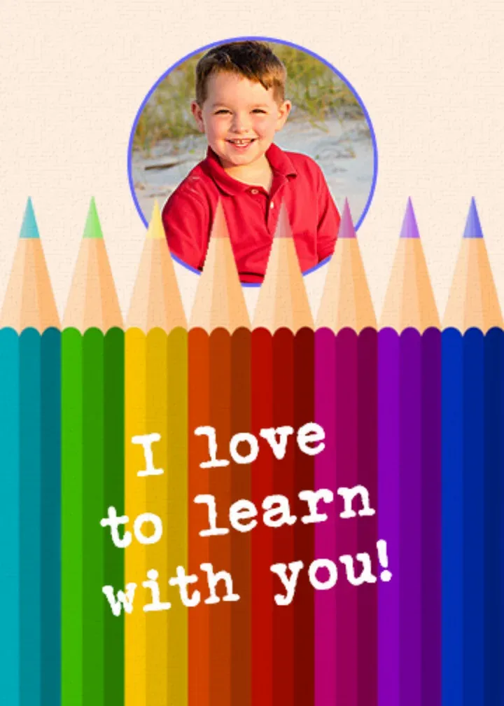 Love to Learn card front