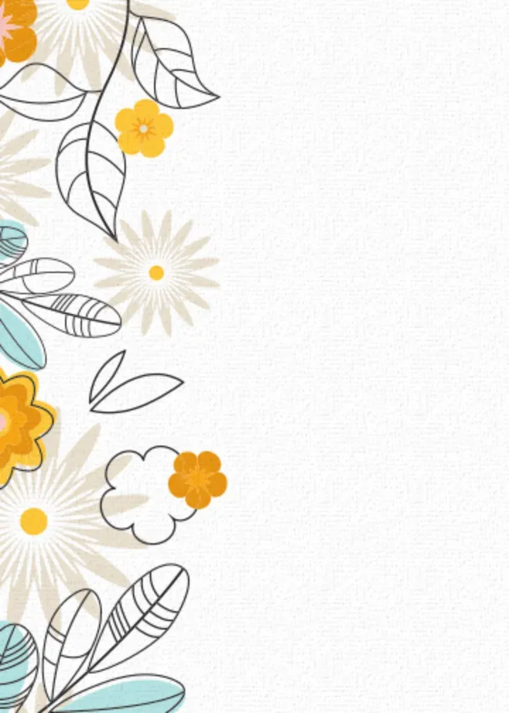 Thanks Flowers Border card inside left