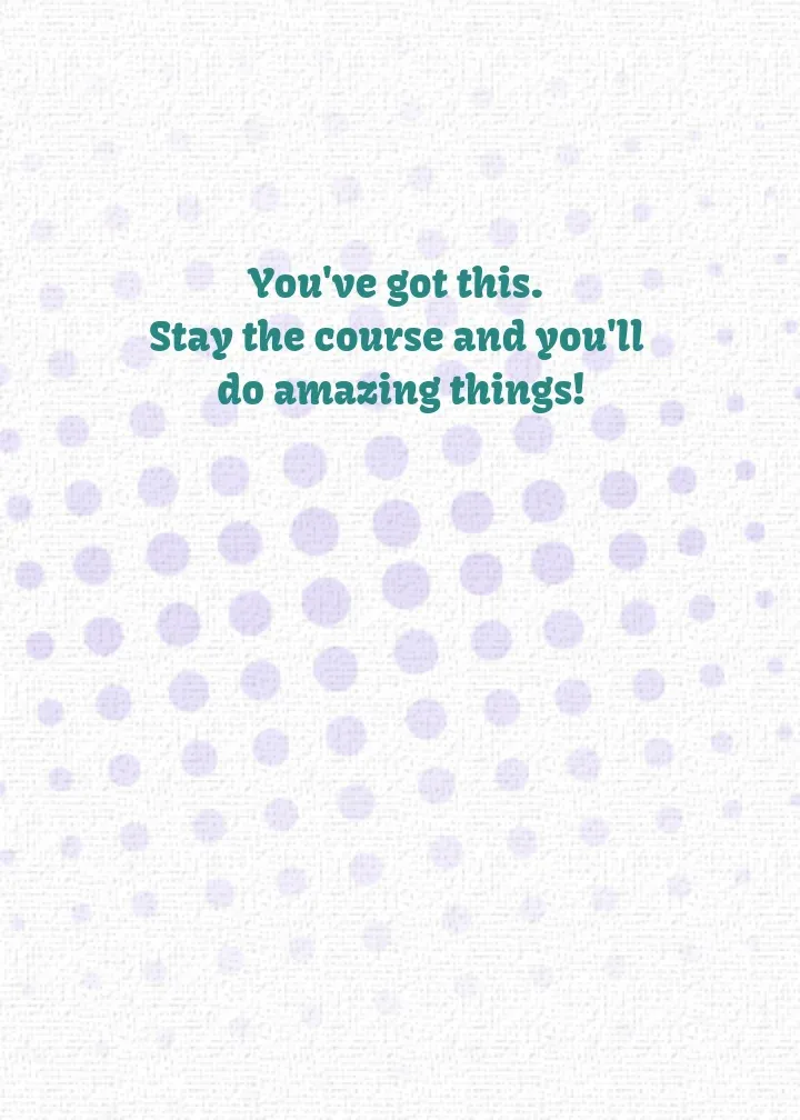 You've Got This! card inside right