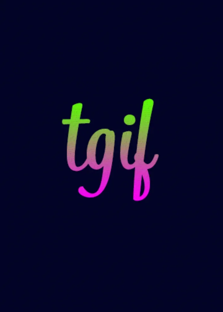 TGIF card inside left