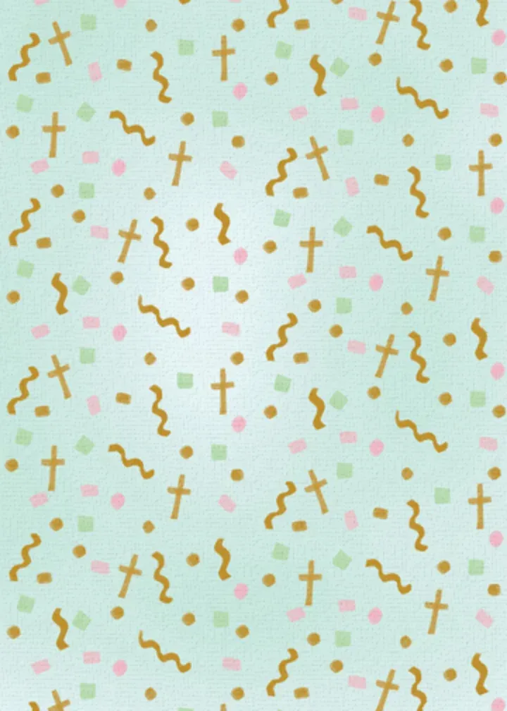 Religious Birthday Cake card inside left