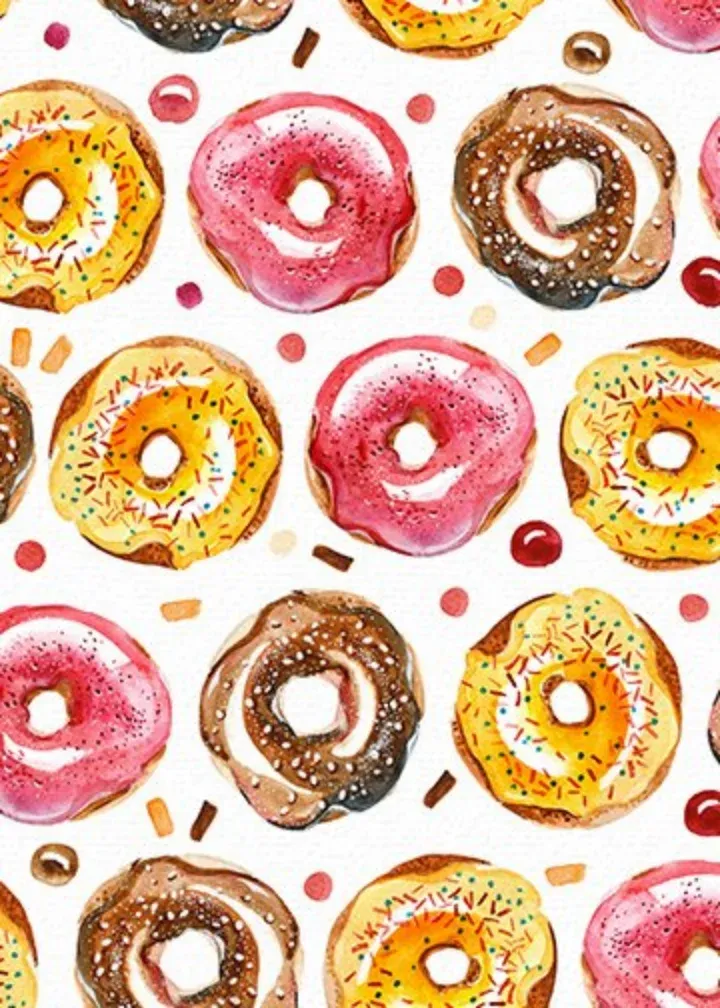 Donut Pattern card inside left