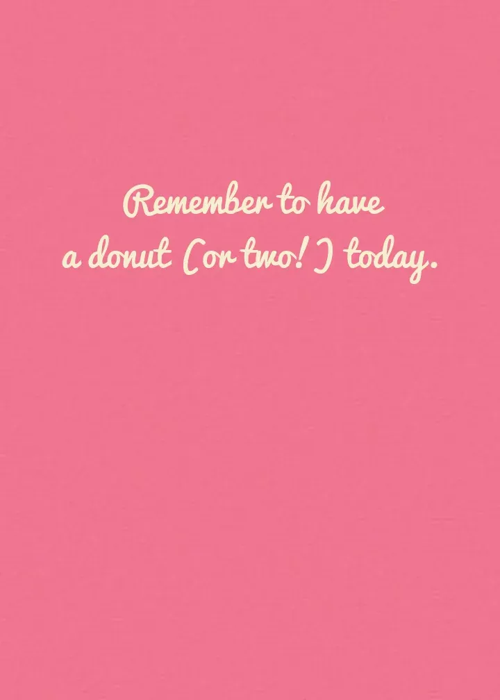 Donut Pattern card inside right