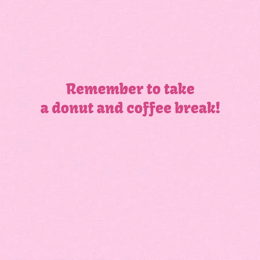 Donuts & Stripes card inside right